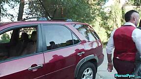 misty stone slurps two white monster cocks deep