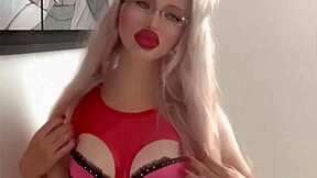 Crossdressing Bimbo Femdom Turns Man into Obedient Jerk Off Slave