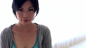 Japanese saki aoyama in kimono sucks cock outdoors with big tits