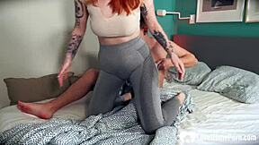 Fuck my tight hole through these yoga pants hard