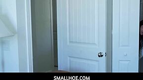 tiny latina teen stepdaughter with big tits meets stepdad's challenge - sadie pop and sergeant miles