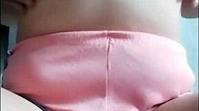 Tiny filipina slut teases perky tits pussy on cam to orgasm