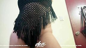 This indian desi babe dances hot teasing her big boobs and hairy pussy