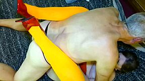 granny velma submits hard and creams in cosplay fuck 😩💦