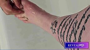 God, imagine sucking those sexy bare soles and toes in a kinky shower foot fetish fantasy!