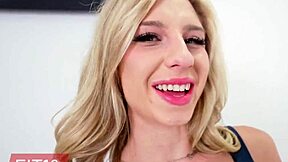 fit18 cheerleader kait shines in pov casting wearing tight yoga pants