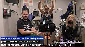 Channy Crossfire Spreads Petite Pussy Wide for Close-Up Missionary Cum Blast Backstage