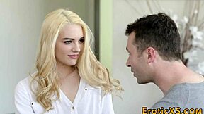 Blonde Babe's Pussy Rubbed Hard Till She Cums Wild