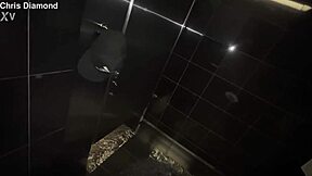 oh man i cant believe this horny brunette just swallowed my whole cock in the hotel bathroom... deepthroat heaven