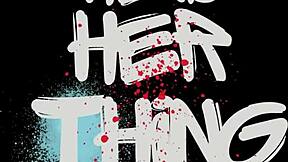 dominant mistress farts in slave's mouth while vibrator-fucking her hairy pussy