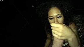 oh man i cant believe this horny brunette just swallowed my whole cock in the hotel bathroom... deepthroat heaven