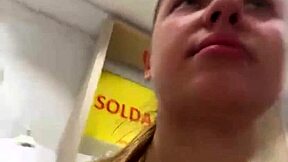 Crazy Blonde Teen Fingers Shaved Pussy to Orgasm Close-Up in Public Outdoor Webcam Show!