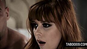 redhead penny pax milf slurps bbc as cuck husband watches tied