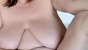 Granny maria dances in lingerie flashing natural tits shaved pussy