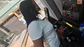 sweaty academy sluts get anal fucked bent over and cum hard outdoors