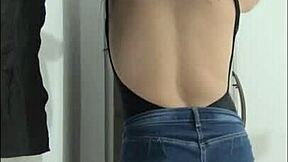 WOW MY BUSTY LATINA STEPMOM FLASHES HUGE NATURAL TITS IN LUXURY SHOW!