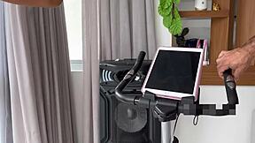 i pedal hard while teasing my dildo in lingerie