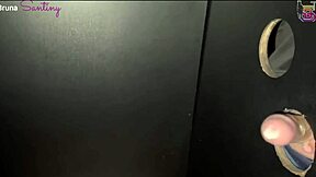 cuckold, watch your slut wife suck those monster cocks at gloryhole