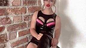 Crossdressing Bimbo Femdom Turns Man into Obedient Jerk Off Slave
