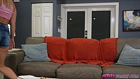 Stepdaddy's Monster Cock Turn to Pound Young Daughter Hole