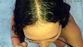 submissive latina milf dominated on rooftop with facial blowjob golden shower