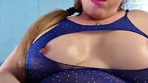 i'm mesmerized by this spanish milf's enormous throbbing clitoris up close
