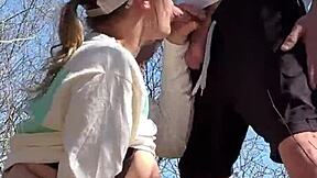 caught my wife milf gettin fucked doggystyle by big cock in the forest outdoors