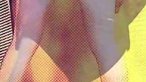 Sissy shemale slut rips clothes flashes ass worships cock in public fetish pmv