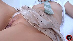 Pretty Skinny Asian Student In Miniskirt Learns Juicy Missionary Creampie From Teacher Daddy