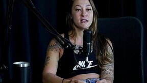 exhibitionist slut services old man sucking pussy in sheer red lingerie