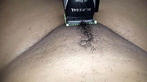 hey watch me shave my pussy smooth so you convince my husband to fuck me!