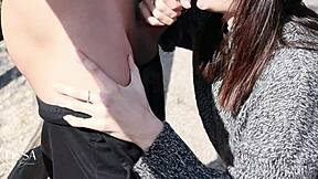 ever wonder about pissing on her and him during that risky outdoor public thrill?