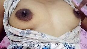 Her perfect big natural tits bounce wildly during our intimate fuck