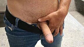 diogo strokes his brazilian cock solo, building to explosive finish