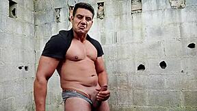 yuri gaucho unleashes hairy armpit fetish pounding his huge brazilian cock solo pov cumload