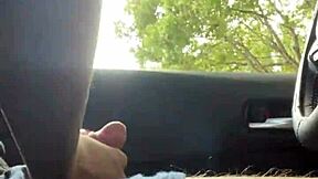 i got so horny watching her kiss her boyfriend i flashed my hairy pussy