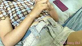 mi hermanastra se puso sexy para su cita pero nunca vinieron por ella y me la cogí toda la noche