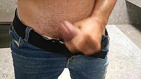 diogo strokes his brazilian cock solo, building to explosive finish