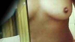 Wow spying sexy colombian milf professor upskirt pussy in public bathroom!