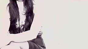 model with big boobs gets fucked doggystyle bent over on white sofa