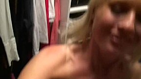 Naughty Mature Blonde Housewife Moans Wild In Dressing Room Changing Orgasm