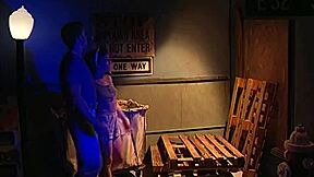 Classic retro threesome with double penetration rimjobs and cum facials