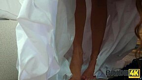 Preparing for my wedding but can't resist cheating on big cock in bridal dress?