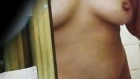 Wow spying sexy colombian milf professor upskirt pussy in public bathroom!