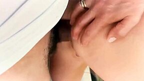 She didn't expect monster cock assfucking creampie when stepping onto hotel's shared balcony pov