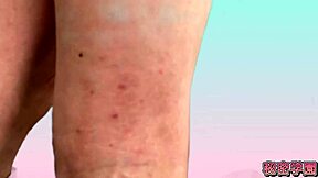 Slut Fingers Pussy in Miniskirt Boots and Polka Dot Panties