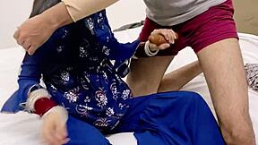 i saw uncle's thick black cock and virgin pussy got shook begging him to stop