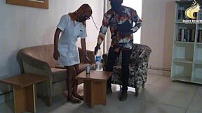 Why Does Ebony Nurse Fuck Interviewer Wildly For That Promotion?