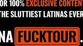 Petite afro latina teen's small tits bounce in pov anal stretch fuck