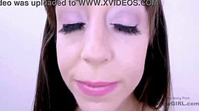 daddy, your cute model audition turns into sofa pounding and cum swallow